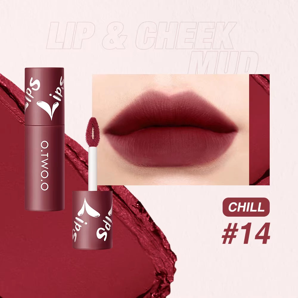 Liquid Lipstick Lip Gloss 12 Colors Waterproof Long Lasting High Pigment Lip Tint Velvet Lip Glaze Matte Lipstick Makeup